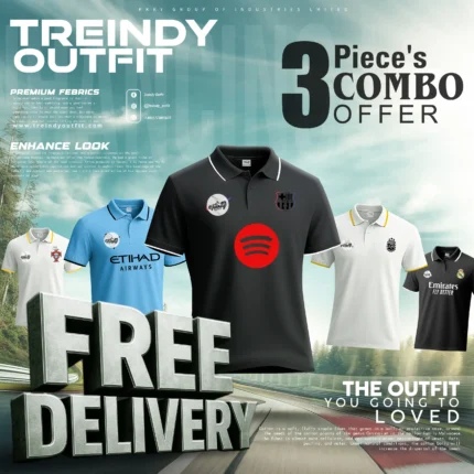 3 Pieces Combo Premium Sport's Polo T-Shirt